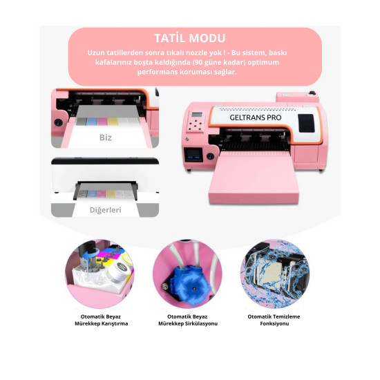 Geltrans Pro 30X60  DTF MAKİNESİ